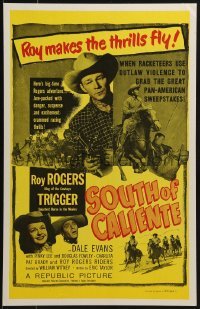 3p192 SOUTH OF CALIENTE REPRO WC 1990s great images of Roy Rogers, Trigger & Dale Evans!