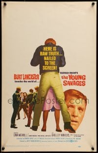 3p232 YOUNG SAVAGES WC 1961 Burt Lancaster, John Frankenheimer, produced by Harold Hecht!