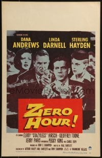 3p234 ZERO HOUR WC 1957 Dana Andrews, Linda Darnell, Sterling Hayden, parodied in Airplane!