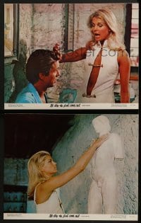 3r918 DAY THE FISH CAME OUT 2 color 11x14 stills 1967 Michael Cacoyannis, images of Candice Bergen!
