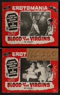 3r891 BLOOD DEMON 2 LCs R1970s horrific wickedness & erotomania, Blood of the Virgins, Lee!