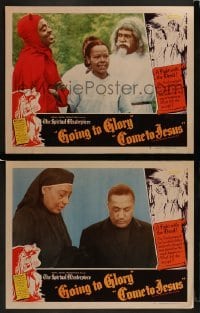 3r938 GOING TO GLORY COME TO JESUS 2 LCs 1946 religious melodrama, all-colored cast!