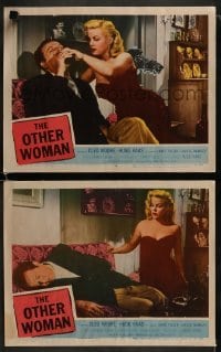 3r965 OTHER WOMAN 2 LCs 1954 Hugo Haas directs & stars w/sexy bad girl Cleo Moore!