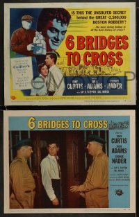 3r019 6 BRIDGES TO CROSS 8 LCs 1955 Tony Curtis on witness stand asked about million dollar robbery