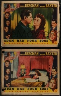 3r779 ADAM HAD FOUR SONS 3 LCs 1941 great close up of sexy Susan Hayward & Warner Baxter!