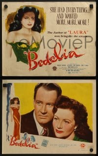 3r043 BEDELIA 8 LCs 1947 sexy Margaret Lockwood is the wickedest woman who ever loved!