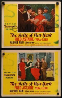 3r785 BELLE OF NEW YORK 3 LCs 1952 Fred Astaire, pretty Vera-Ellen, Keenan Wynn, Marjorie Main!