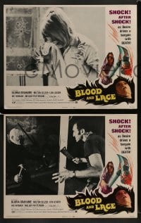 3r054 BLOOD & LACE 8 LCs 1971 wacky AIP horror images, Melody Patterson!