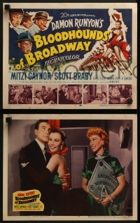 3r057 BLOODHOUNDS OF BROADWAY 8 LCs 1952 Mitzi Gaynor, from Damon Runyon story!