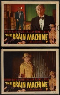 3r064 BRAIN MACHINE 8 LCs 1956 Ken Hughes horror, Patrick Barr, the man with murder on his mind!