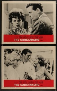 3r493 CARETAKERS 6 LCs 1963 Robert Stack, Polly Bergen & Joan Crawford in a mental hospital!