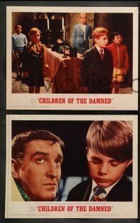 3r076 CHILDREN OF THE DAMNED 8 LCs 1964 beware the creepy kid's eyes that paralyze!