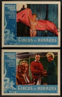 3r672 CIRCUS OF HORRORS 4 LCs 1960 one man's lust made men into beasts & stripped women of souls!