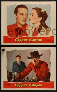3r500 COPPER CANYON 6 LCs 1950 Ray Milland, Macdonald Carey & sexy cowgirl Hedy Lamarr!