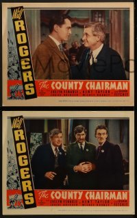 3r584 COUNTY CHAIRMAN 5 LCs 1935 you'll love Will Rogers more than ever, he's the people's choice!