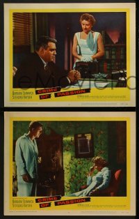 3r800 CRIME OF PASSION 3 LCs 1957 sexy Barbara Stanwyck, Sterling Hayden, Raymond Burr!