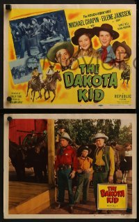3r086 DAKOTA KID 8 LCs 1951 The Rough-Ridin' Kids, Michael Chapin & Eilene Janssen!