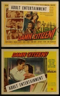 3r087 DAMN CITIZEN 8 LCs 1958 Keith Andes had the guts to buck and break the vice machine!