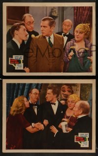 3r802 DANGER - LOVE AT WORK 3 LCs 1937 Ann Sothern, Carradine, Edward Everett Horton, Mary Boland