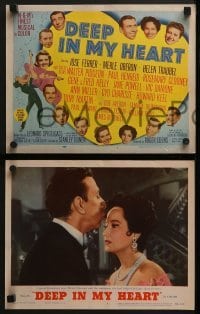 3r092 DEEP IN MY HEART 8 LCs 1954 MGM's finest all-star musical, Jose Ferrer, Merle Oberon!