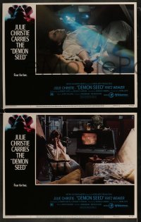 3r680 DEMON SEED 4 LCs 1977 Julie Christie is profanely violated by a demonic machine!