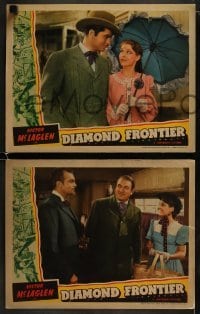 3r681 DIAMOND FRONTIER 4 LCs 1940 Victor McLaglen, John Loder, Anne Nagel, South Africa!