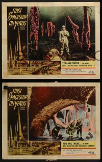 3r422 FIRST SPACESHIP ON VENUS 7 LCs 1962 Der Schweigende Stern, cool images from German sci-fi!