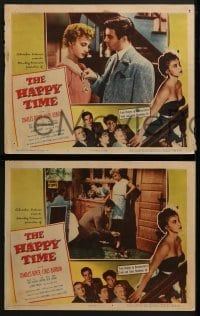 3r701 HAPPY TIME 4 LCs 1952 Charles Boyer, Louis Jourdan, sexy Marsha Hunt!