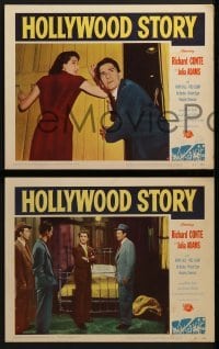 3r429 HOLLYWOOD STORY 7 LCs 1951 William Castle directed, Richard Conte & Julia Adams!