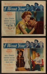 3r519 I WANT YOU 6 LCs 1951 Dana Andrews, Dorothy McGuire, Farley Granger, Peggy Dow
