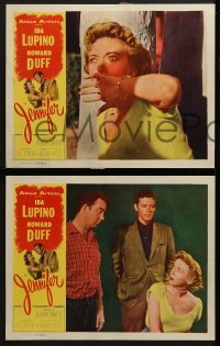 3r819 JENNIFER 3 LCs 1953 great images of Ida Lupino, terrified of a murderer!