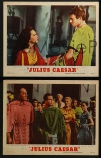 3r525 JULIUS CAESAR 6 LCs 1953 Marlon Brando, James Mason & Greer Garson, Shakespeare!