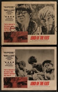 3r607 LORD OF THE FLIES 5 LCs 1963 William Golding classic, James Aubrey & Hugh Edwards!