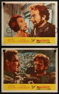 3r531 MACBETH 6 LCs 1964 Maurice Evans, Judith Anderson, from Shakespeare!
