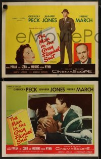3r201 MAN IN THE GRAY FLANNEL SUIT 8 LCs 1956 Gregory Peck with Jennifer Jones & Fredric March!