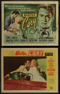3r217 MISTER CORY 8 LCs 1957 professional gambling poker player Tony Curtis & sexy Martha Hyer!