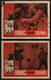 3r735 PANIC IN YEAR ZERO 4 LCs 1962 Ray Milland, Jean Hagen, Frankie Avalon, atomic!