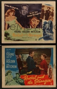 3r259 RACHEL & THE STRANGER 8 LCs 1948 images of Loretta Young, William Holden & Robert Mitchum!