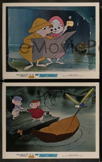 3r629 RESCUERS 5 LCs 1977 Disney mouse mystery adventure cartoon from the depths of Devil's Bayou!