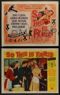 3r302 SO THIS IS PARIS 8 LCs 1954 sailor Tony Curtis is on leave and in love with Gloria DeHaven!