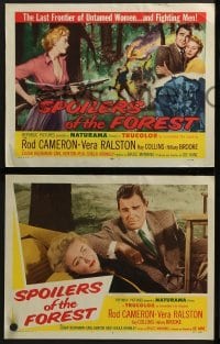 3r309 SPOILERS OF THE FOREST 8 LCs 1957 Vera Ralston in the last frontier of untamed women!