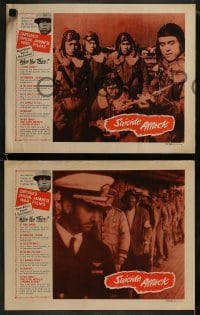 3r559 SUICIDE ATTACK 6 LCs 1951 WWII documentary, Oriental fighting man, close up!