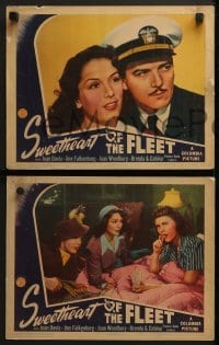 3r761 SWEETHEART OF THE FLEET 4 LCs 1942 Joan Davis, Jinx Falkenburg, Joan Woodbury!