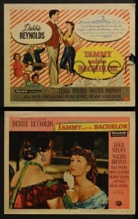 3r328 TAMMY & THE BACHELOR 8 LCs 1957 images of Leslie Nielsen & pretty Debbie Reynolds!