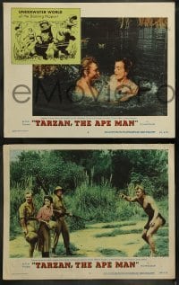 3r763 TARZAN THE APE MAN 4 LCs 1959 Edgar Rice Burroughs, Denny Miller & sexy Joanna Barnes!
