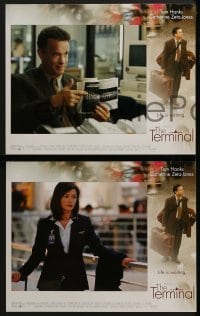 3r335 TERMINAL 8 LCs 2004 images of Tom Hanks, Catherine Zeta-Jones, directed by Steven Spielberg!