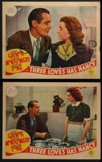 3r473 THREE LOVES HAS NANCY 7 LCs 1938 Janet Gaynor, Robert Montgomery, Franchot Tone, Guy Kibbee