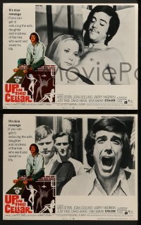 3r363 UP IN THE CELLAR 8 LCs 1970 AIP, Wes Stern, Joan Collins, Larry Hagman!