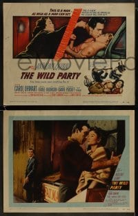 3r388 WILD PARTY 8 LCs 1956 Anthony Quinn, it's the new sin that is sweeping America!