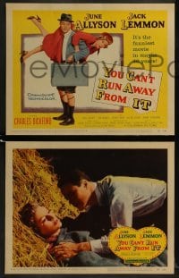 3r392 YOU CAN'T RUN AWAY FROM IT 8 LCs 1956 Jack Lemmon & Allyson in remake of It Happened One Night!
